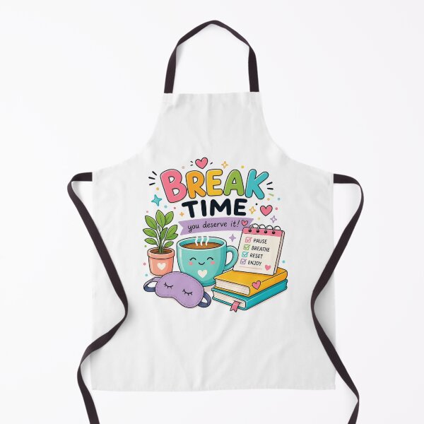 Item preview, Break Time Sticker | Cute Self Care, Coffee Break, Mental Health & Productivity Motivation Design designed and sold by Pixanova.