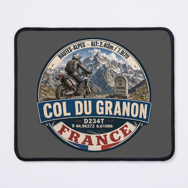 Item preview, Col du Granon France Motorcycle Sticker TShirt 07 designed and sold by OuterShellUK.
