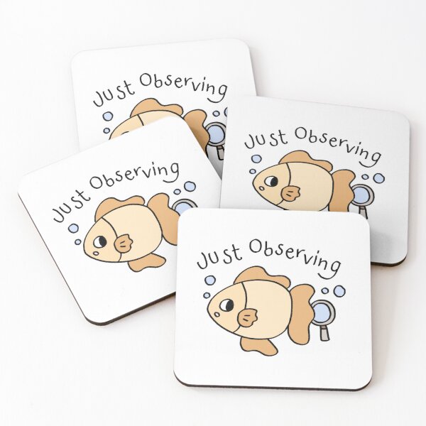 Item preview, Just Observing Cute Fish designed and sold by littleworldpp.