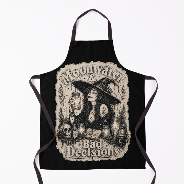 Item preview, Moonwater & Bad Decisions Witchy Tee designed and sold by jtDigital + StrangeFolk.