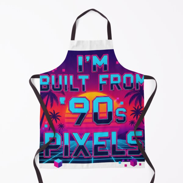 Item preview, I'm Built From 90s Pixels Retro Neon Aesthetic designed and sold by PixelBlob.