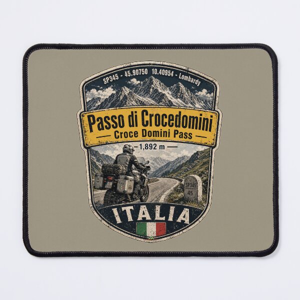 Item preview, Passo di Crocedomini, Croce Domini Pass Italy Italia Sticker TShirt 08 designed and sold by OuterShellUK.