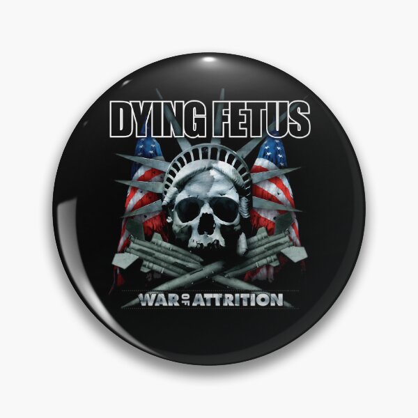 Item preview, Dying Fetus War of Attrition Skull Statue of Liberty and Missiles designed and sold by Allamstore7.
