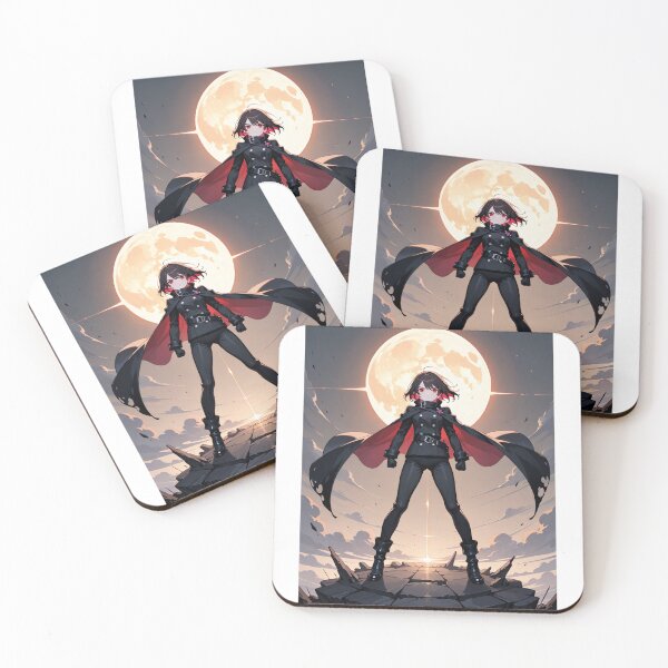Item preview, Manga - Anime Heroine, Stylized Warrior under the Scarlet Moon designed and sold by AnimeShin.