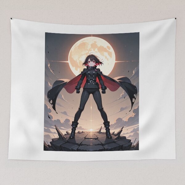 Item preview, Manga - Anime Heroine, Stylized Warrior under the Scarlet Moon designed and sold by AnimeShin.