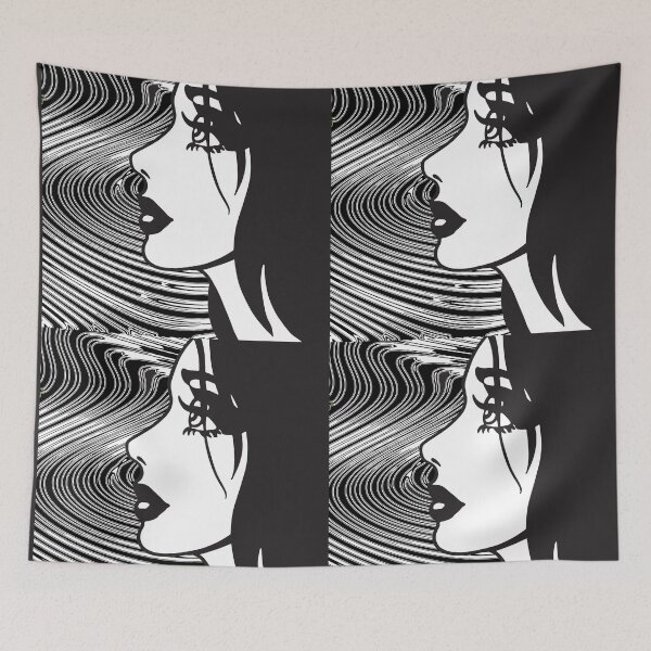 Item preview, Optical Pop Portrait of a Mysterious Woman with a Gaze designed and sold by cremedecolor.