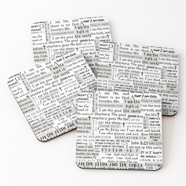 Item preview, I AM - Bible Verses - white and gray designed and sold by HisDesignCo.