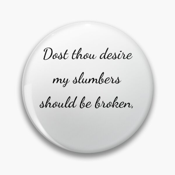 Item preview, “Dost thou desire my slumbers should be broken,” - handwriting black designed and sold by ariksworld.