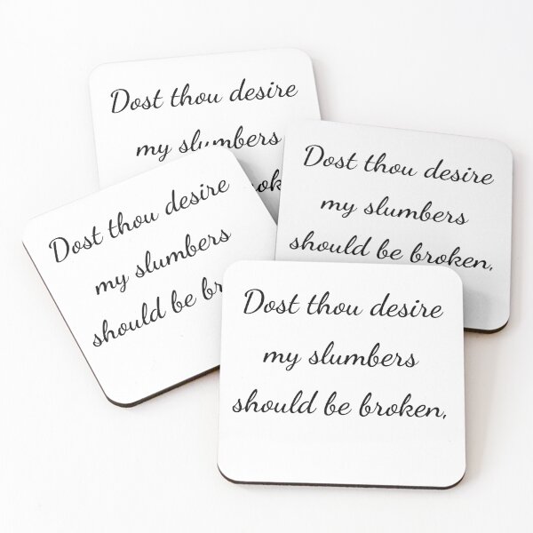 Item preview, “Dost thou desire my slumbers should be broken,” - handwriting black designed and sold by ariksworld.