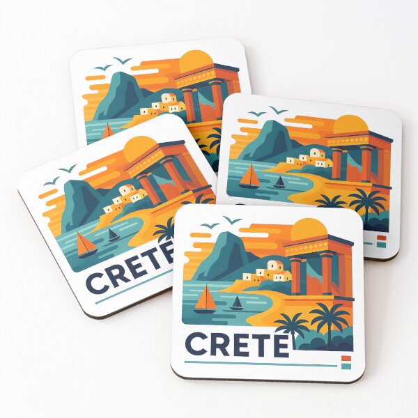 Item preview, Crete Greece Travel Souvenir - Greek Island Church & Fortress Art designed and sold by OzzFrequency.