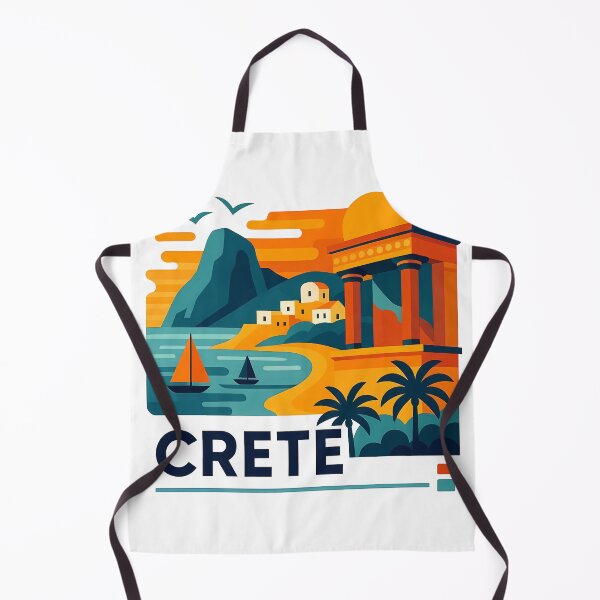 Item preview, Crete Greece Travel Souvenir - Greek Island Church & Fortress Art designed and sold by OzzFrequency.