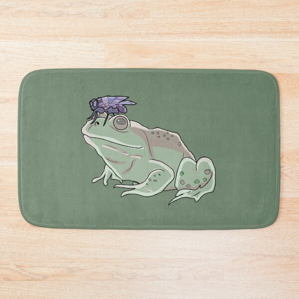 Item preview, Frog with Fly Illustration - Cottagecore and Goblincore Aesthetic Art designed and sold by LeshanArt.