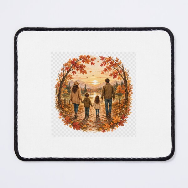 Item preview, Family Autumn Walk Scenic Fall Nature Design designed and sold by NestDesigns01.