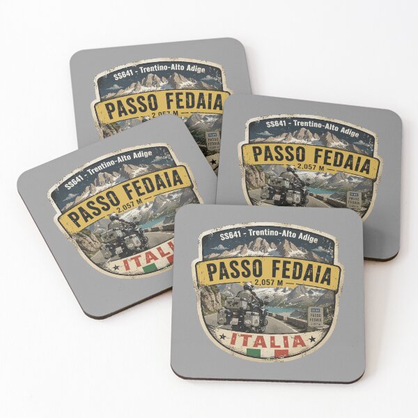 Item preview, Passo Fedaia, Fedaia Pass Dolomites Italy Italia Motorcycle Sticker TShirt 04 designed and sold by OuterShellUK.