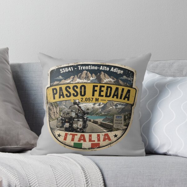 Item preview, Passo Fedaia, Fedaia Pass Dolomites Italy Italia Motorcycle Sticker TShirt 04 designed and sold by OuterShellUK.