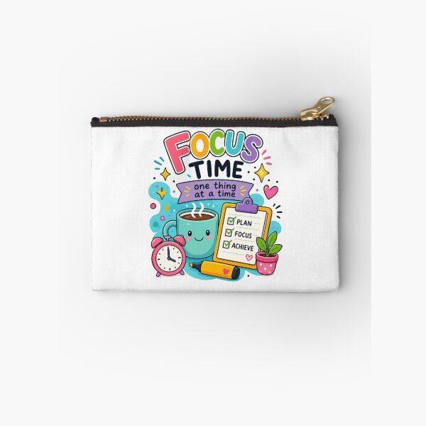 Item preview, Focus Time Sticker | Cute Productivity Planner, Study Motivation & Kawaii Office Aesthetic Design designed and sold by Pixanova.
