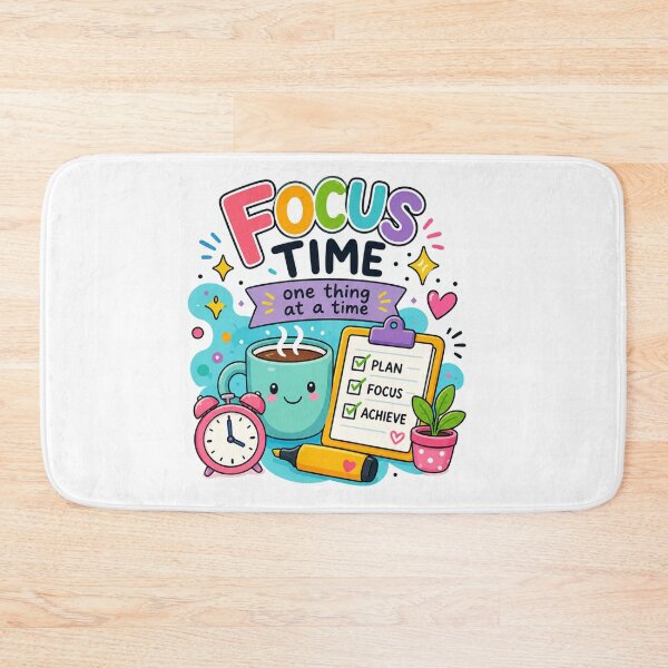 Item preview, Focus Time Sticker | Cute Productivity Planner, Study Motivation & Kawaii Office Aesthetic Design designed and sold by Pixanova.