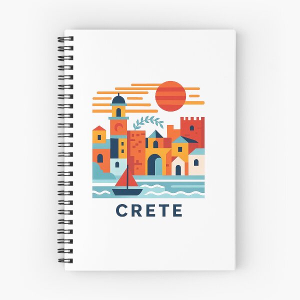 Item preview, Crete Greece Travel Souvenir - Greek Island Church & Fortress Art designed and sold by OzzFrequency.