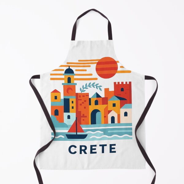 Item preview, Crete Greece Travel Souvenir - Greek Island Church & Fortress Art designed and sold by OzzFrequency.