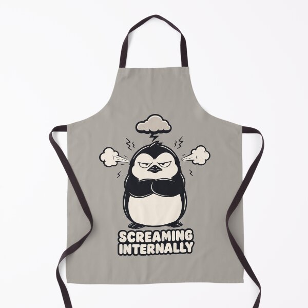 Item preview, Screaming Internally Meme — Funny Chubby Angry Penguin With Steam — Sarcastic designed and sold by MalisoStickers.