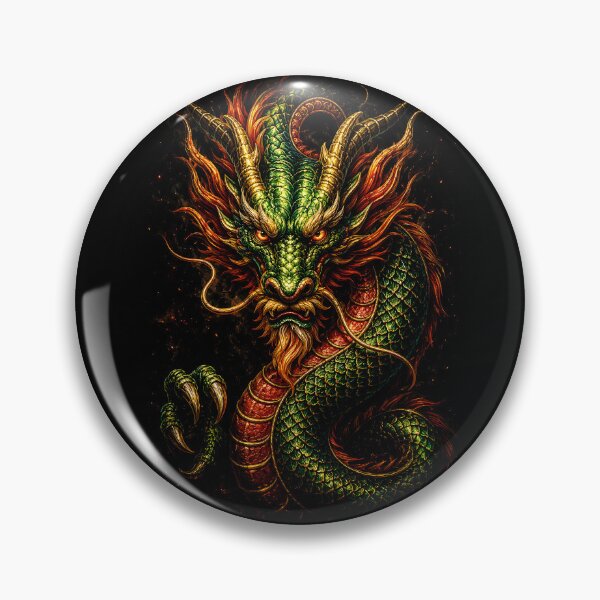 Item preview, Emerald Dragon – Legendary Eastern Dragon Fantasy Art Description designed and sold by Peter Kaul.