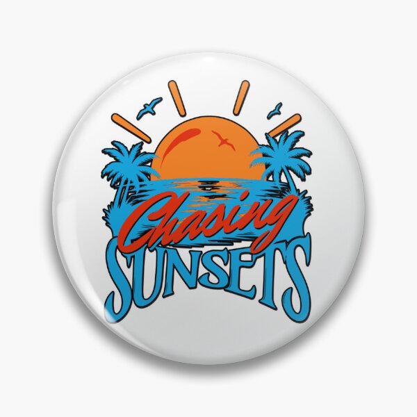 Item preview, Chasing Sunsets Turquoise Ocean Island Hawaiian Surfer Aesthetic Blue designed and sold by illeN-Art-World.