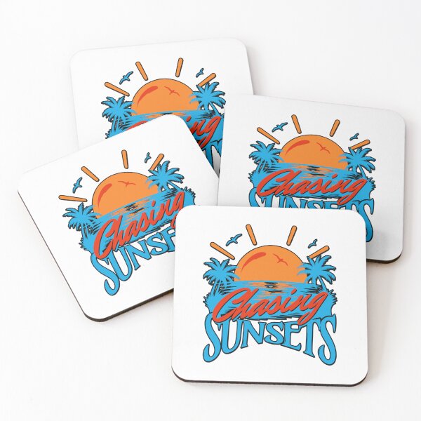 Item preview, Chasing Sunsets Turquoise Ocean Island Hawaiian Surfer Aesthetic Blue designed and sold by illeN-Art-World.