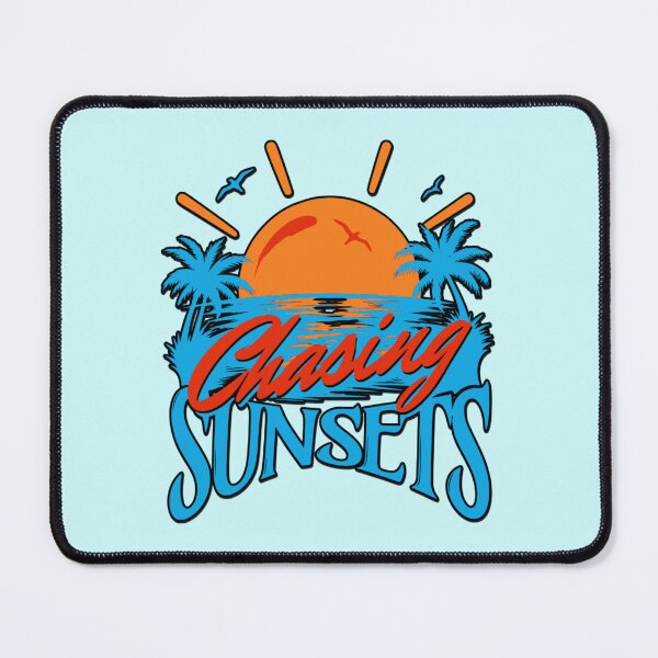 Item preview, Chasing Sunsets Turquoise Ocean Island Hawaiian Surfer Aesthetic Blue designed and sold by illeN-Art-World.