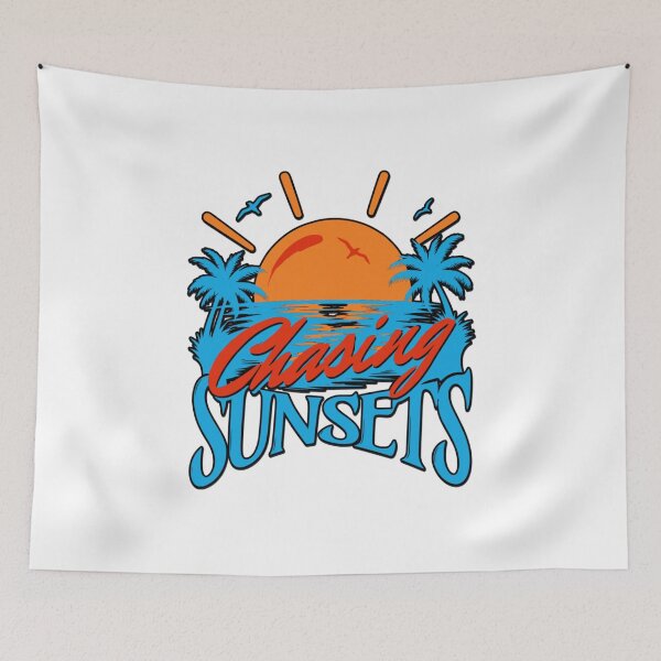 Item preview, Chasing Sunsets Turquoise Ocean Island Hawaiian Surfer Aesthetic Blue designed and sold by illeN-Art-World.
