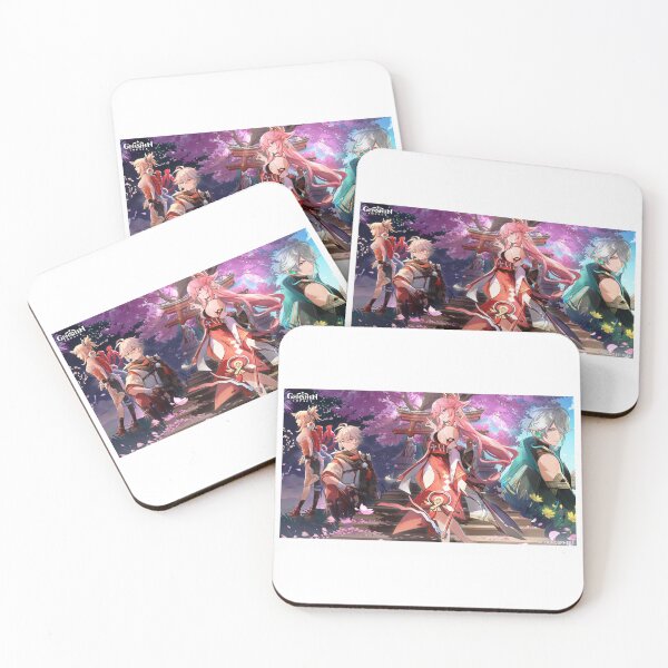 Item preview, Yoimiya, Yae Miko, Kazuha and Alhaitham designed and sold by Lauwuuh.
