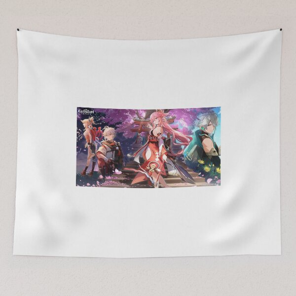 Item preview, Yoimiya, Yae Miko, Kazuha and Alhaitham designed and sold by Lauwuuh.