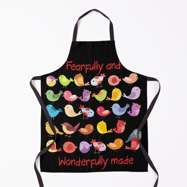 Item preview, Fearfully and Wonderfully Made - Black background designed and sold by HisDesignCo.