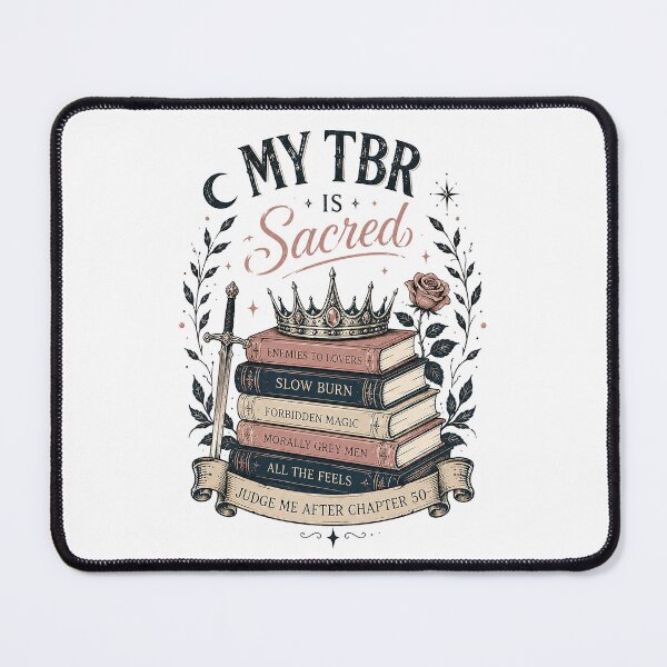 Item preview, My TBR Is Sacred | Romantasy Reader Vintage Book Lover Design designed and sold by bisha.