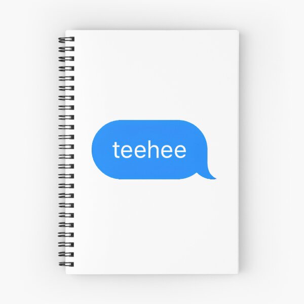 Item preview, "teehee" Text Message designed and sold by PrettiPrintts.