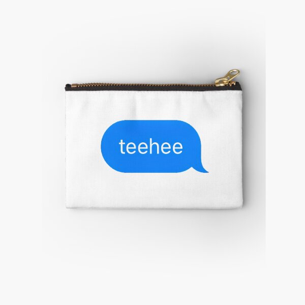 Item preview, "teehee" Text Message designed and sold by PrettiPrintts.