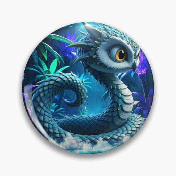 Item preview, Moonlit Jungle Guardian – Enchanted Owl Serpent Fantasy Art designed and sold by nicky2342.