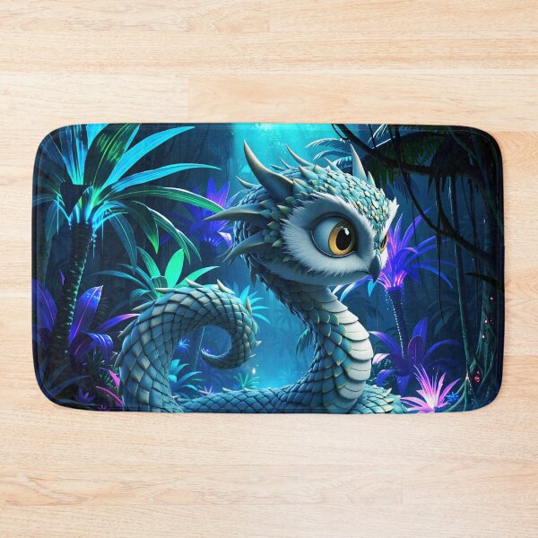 Item preview, Moonlit Jungle Guardian – Enchanted Owl Serpent Fantasy Art designed and sold by nicky2342.