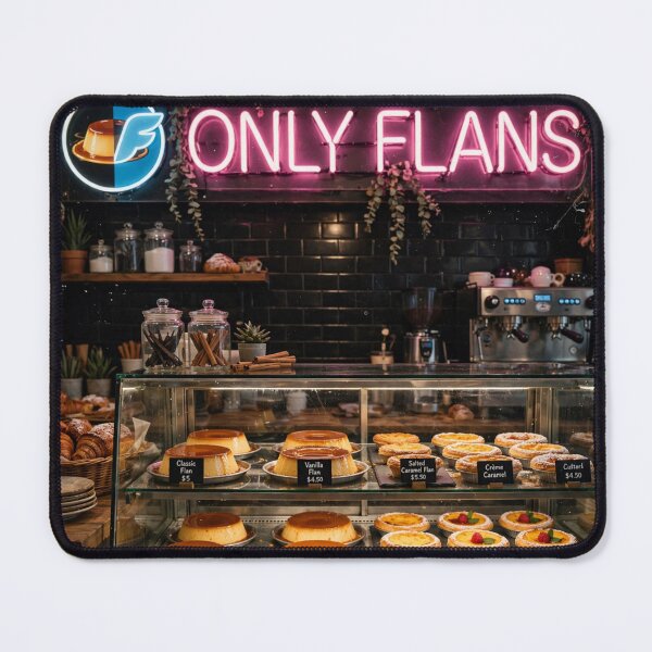 Item preview, Only Flans Neon Bakery designed and sold by Late Theory.