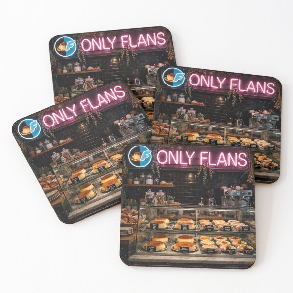 Item preview, Only Flans Neon Bakery designed and sold by Late Theory.