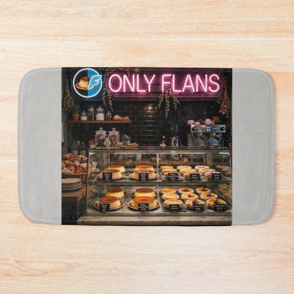 Item preview, Only Flans Neon Bakery designed and sold by Late Theory.