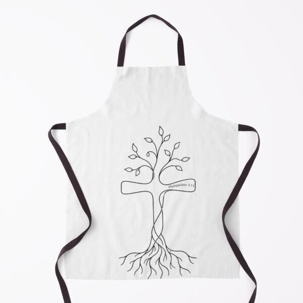 Item preview, Tree Minimalist Faith Cross | Philippians 4:13 Line Art | Subtle Christian Tattoo Style designed and sold by Obinne.
