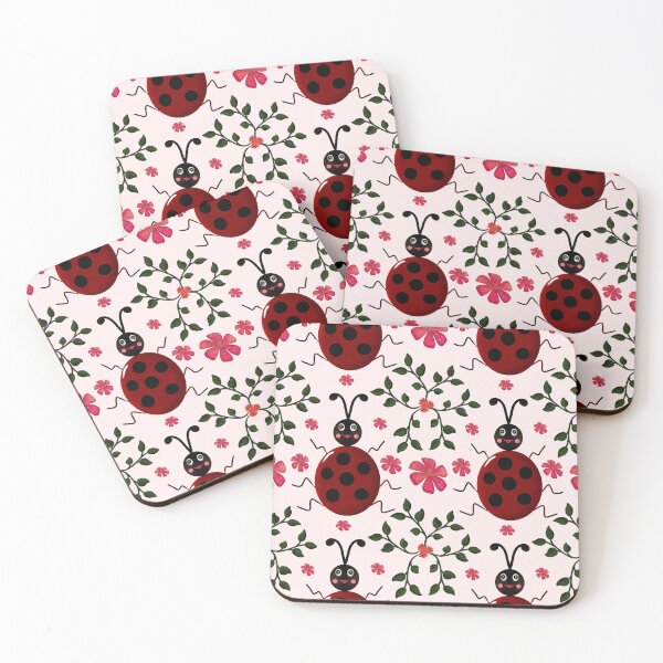 Item preview,  Floral Seamless Pattern | Hand Drawn Ladybird Botanical Repeat Print designed and sold by HopeAndHustle.