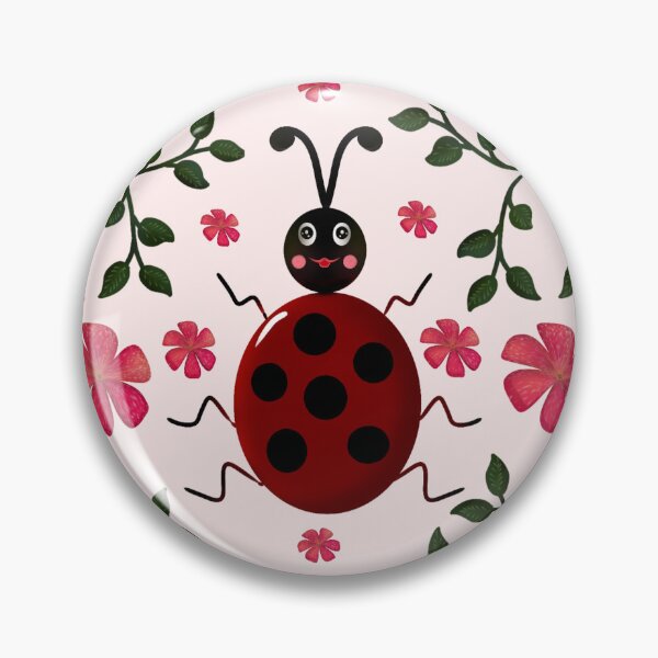 Item preview,  Floral Seamless Pattern | Hand Drawn Ladybird Botanical Repeat Print designed and sold by HopeAndHustle.