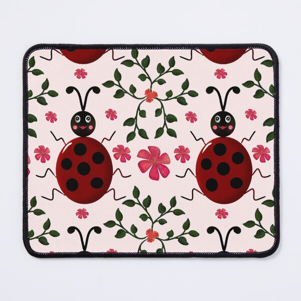 Item preview, Floral Seamless Pattern | Hand Drawn Ladybird Botanical Repeat Print designed and sold by HopeAndHustle.