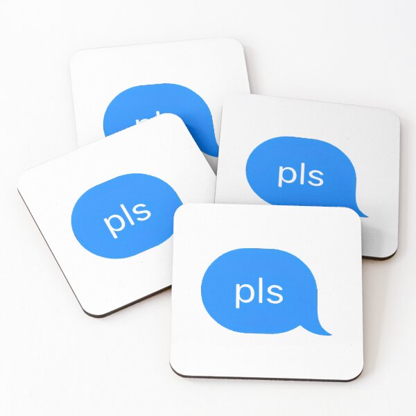 Item preview, "pls" Text Message designed and sold by PrettiPrintts.