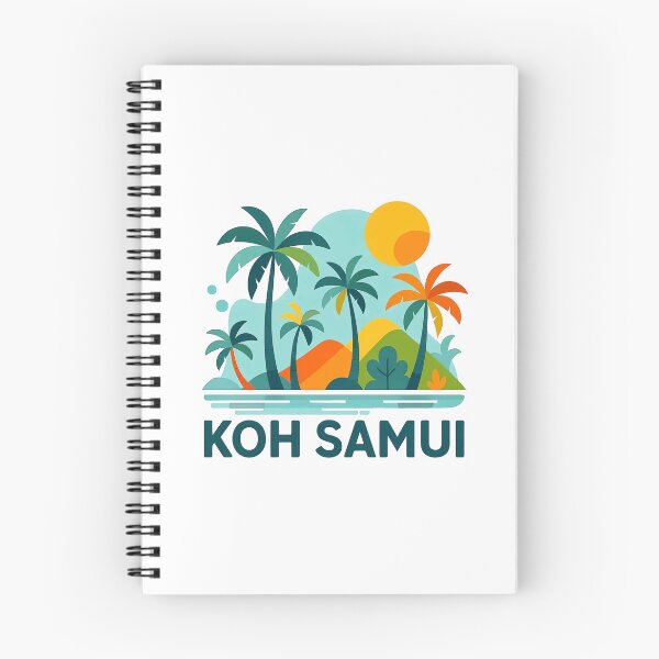 Item preview, Koh Samui Thailand Travel Souvenir - Tropical Beach & Palm Tree Art designed and sold by OzzFrequency.