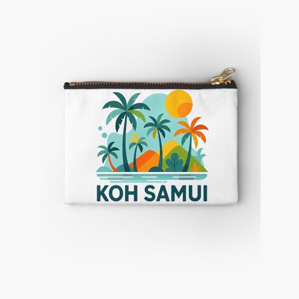 Item preview, Koh Samui Thailand Travel Souvenir - Tropical Beach & Palm Tree Art designed and sold by OzzFrequency.