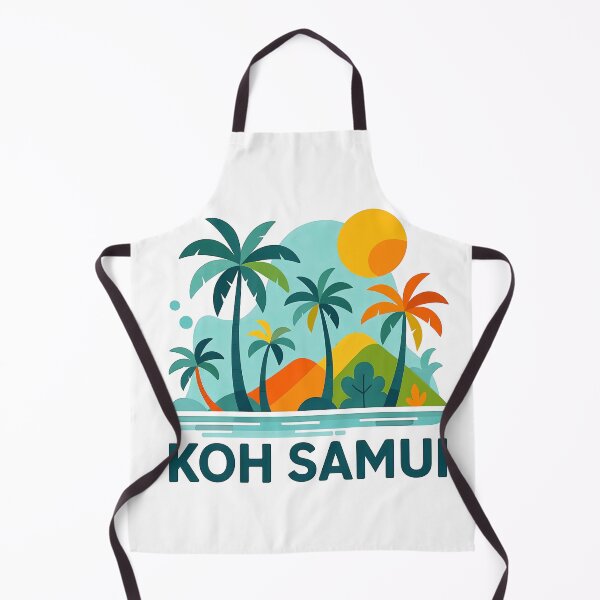 Item preview, Koh Samui Thailand Travel Souvenir - Tropical Beach & Palm Tree Art designed and sold by OzzFrequency.