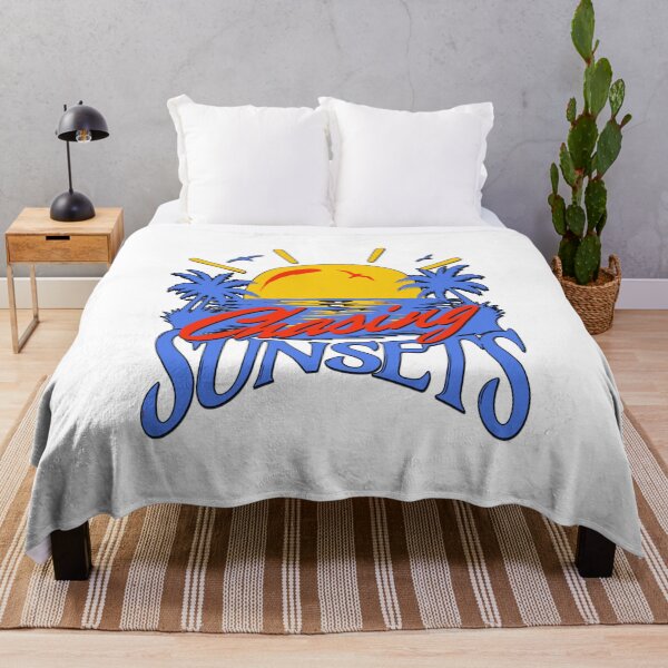 Item preview, Chasing Sunsets California Surf Beach Blue Ocean Palm Trees Art designed and sold by illeN-Art-World.