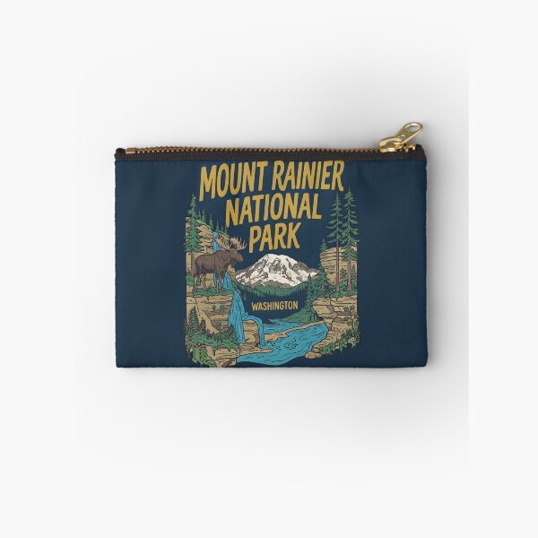 Item preview, Mount Rainier National Park Washington Cute Moose Landscape designed and sold by HowToCanadian.